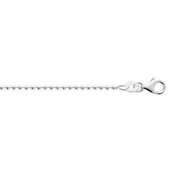 Chaîne Brillaxis boules argent rhodié 40cm