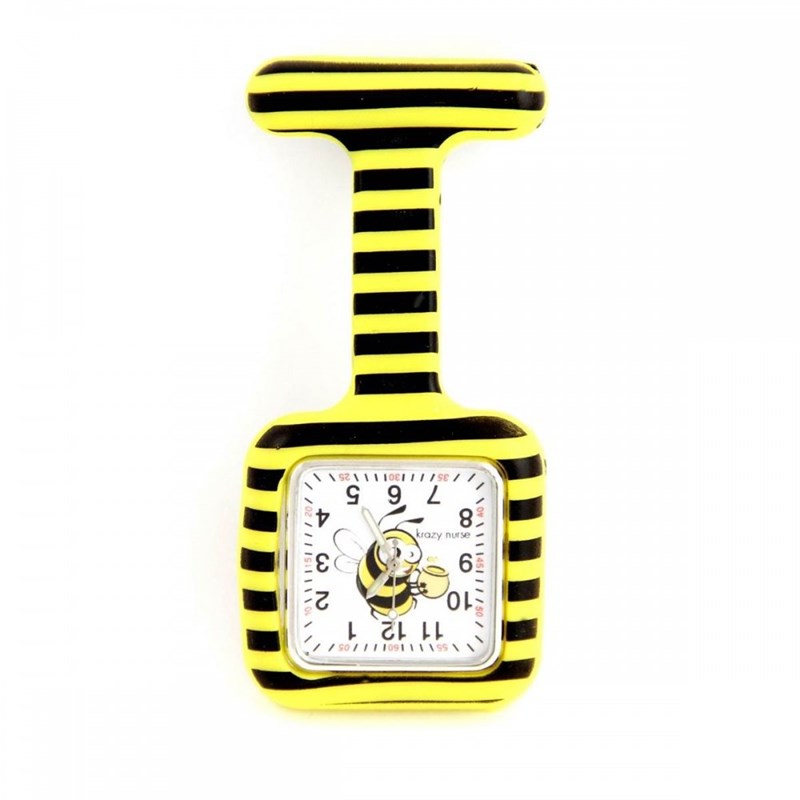 Montre Infirmière KRAZY NURSE bracelet Silicone Noir - vue 2