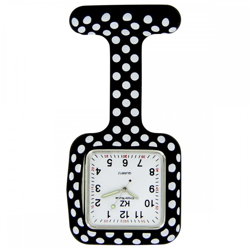Montre Infirmière KRAZY NURSE bracelet Silicone Noir