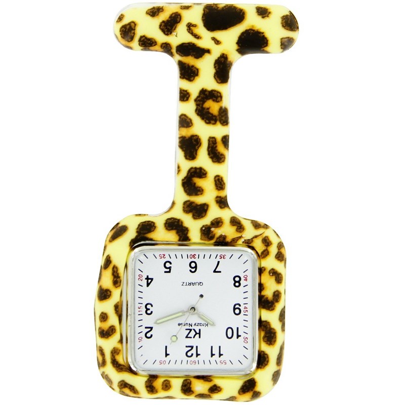 Montre Infirmière KRAZY NURSE bracelet Silicone Jaune