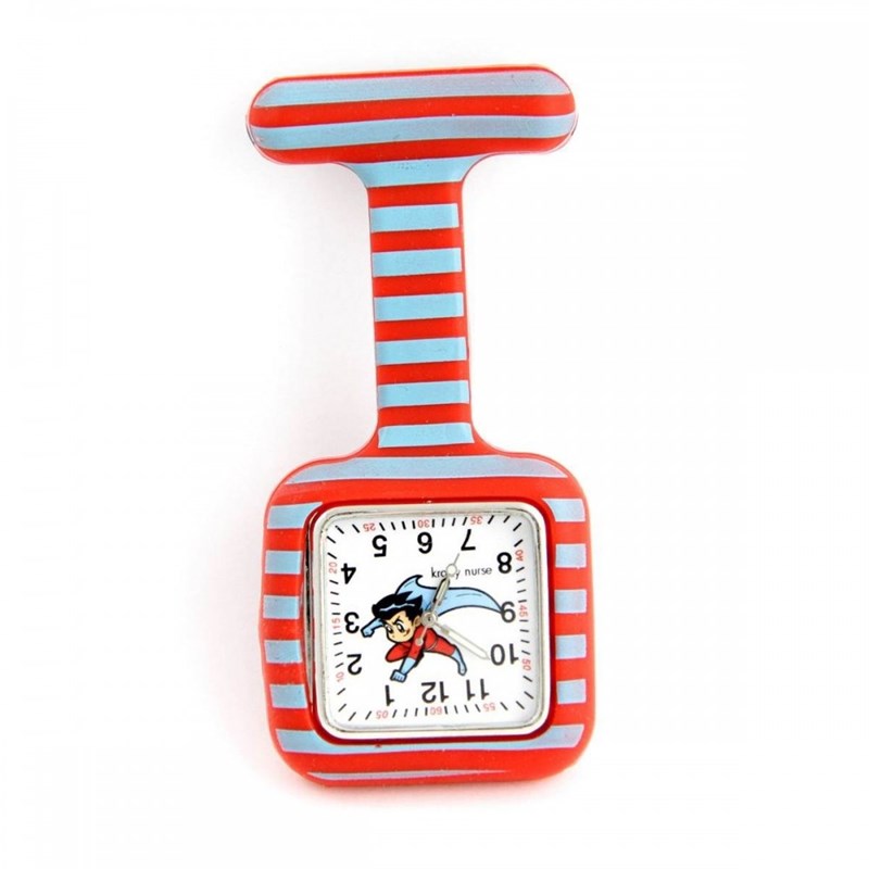 Montre Infirmière KRAZY NURSE bracelet Silicone Bleu - vue 2