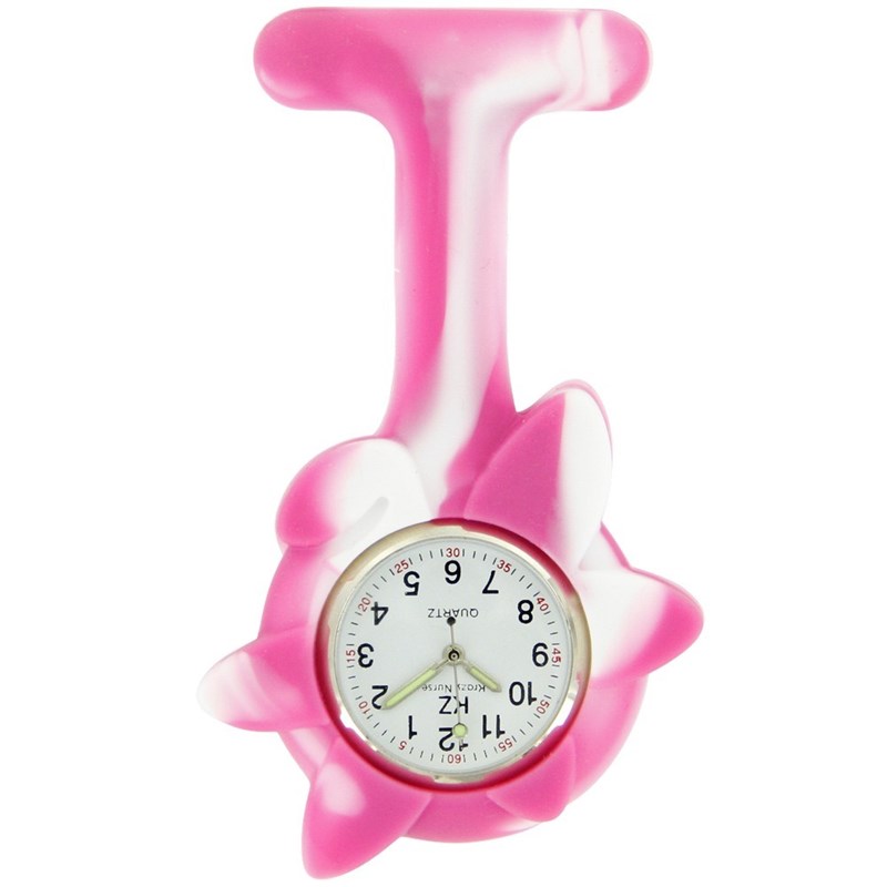 Montre Infirmière KRAZY NURSE bracelet Silicone Rose