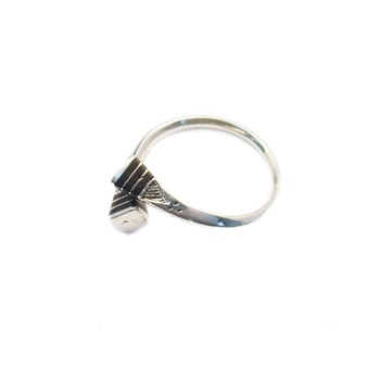 Bague Touareg argent avec ébène