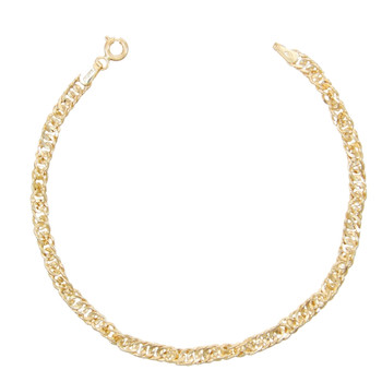 Bracelet Femme Or Jaune - Maille Singapour