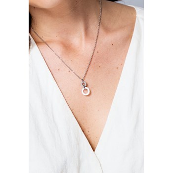 Collier Audrey en Acier avec cristal