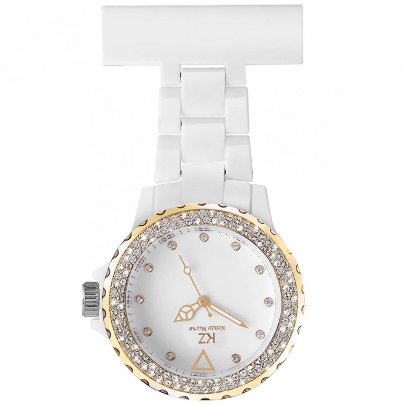 Montre Infirmière KRAZY NURSE bracelet Plastique Blanc