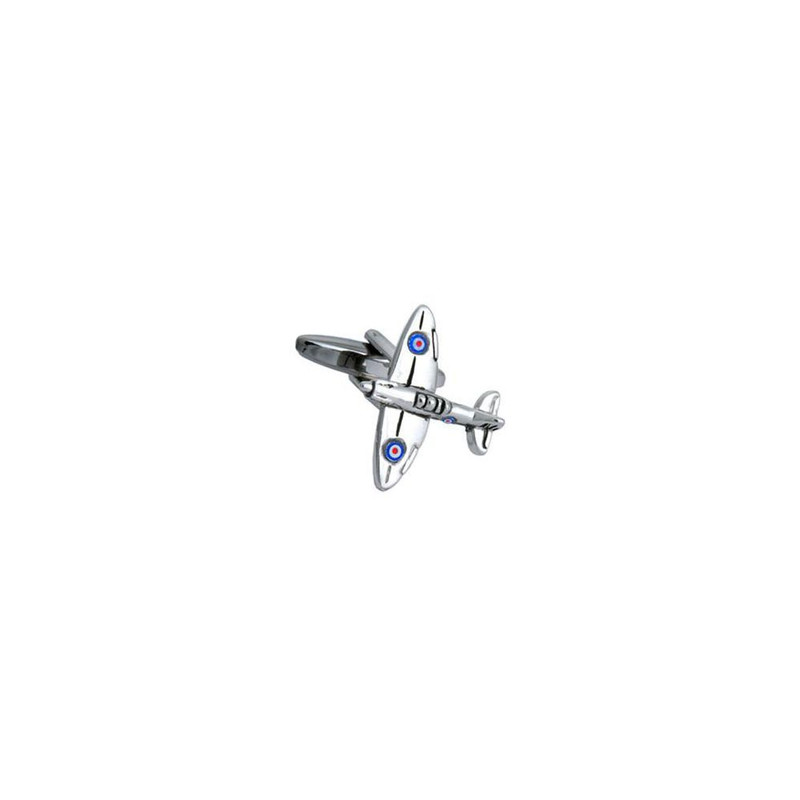 Boutons de manchette, avion de combat Spitfire - vue 5