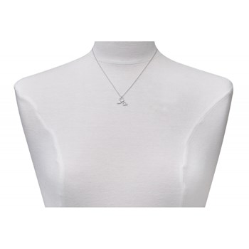 Pendentif Argent 925 Rhodié Libellule Ailes Ajourées et Strass