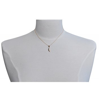 Collier Plume d'Oiseau Plaqué Or