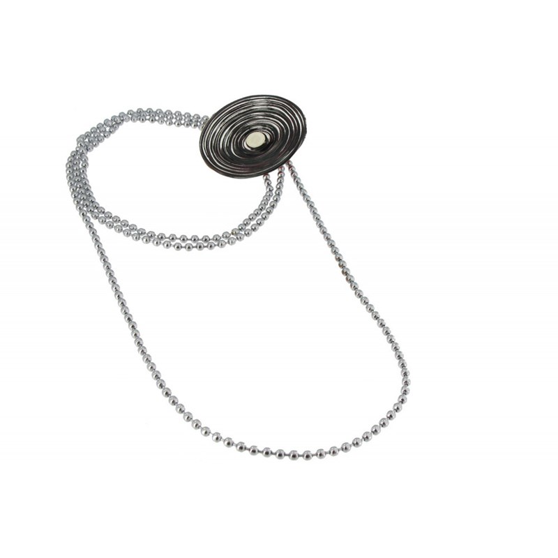 Collier Verre Fleur de Coquelicot Noire - vue 3