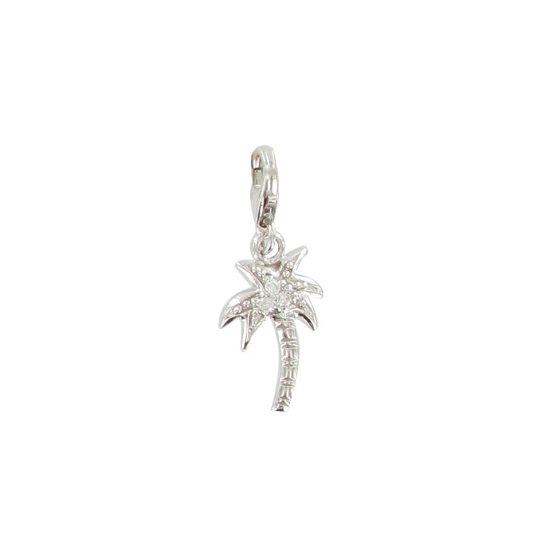 Charms Bracelet Argent 925 Palmier Tropical