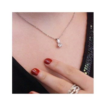 Birth Stone Pendant - Silver and Crystal