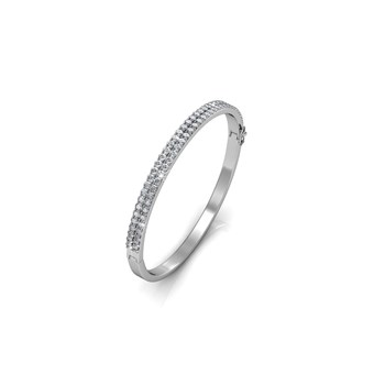 Bracelet Glamour - Argenté et Cristal