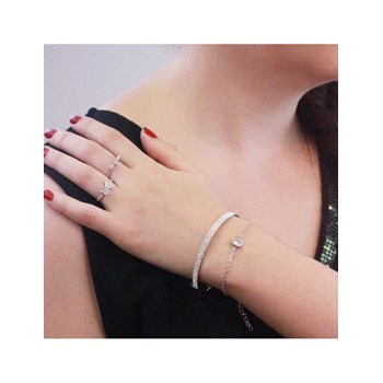 Bracelet Birth Stone  - Argenté et Cristal