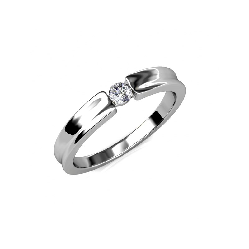 Bague Simplicity - Argenté et Cristal