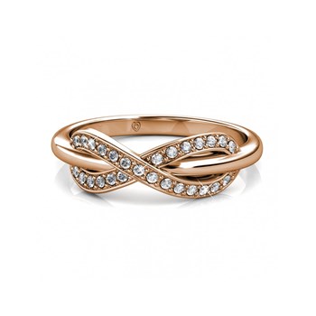 Bague Trist - Or Rosé et Cristal