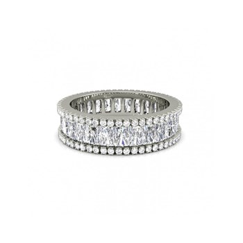Bague Glamour Lock - Argenté et Cristal