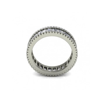 Bague Glamour Lock - Argenté et Cristal