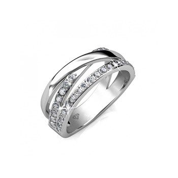 Bague Kris - Argenté et Cristal