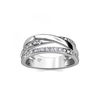 Bague Kris - Argenté et Cristal