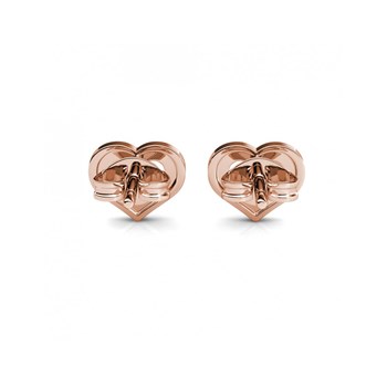 Boucles d'oreilles Zeal - Or Rosé et Cristal