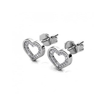 Earrings Zeal - Silver and Crystal