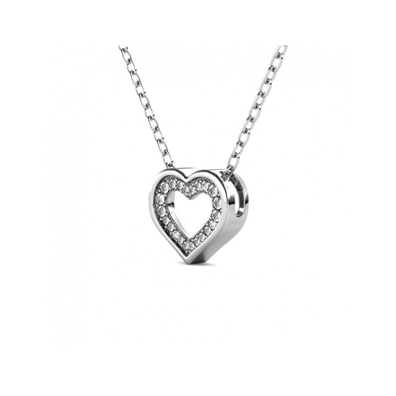 Collier Zeal - Argenté et Cristal - vue 2