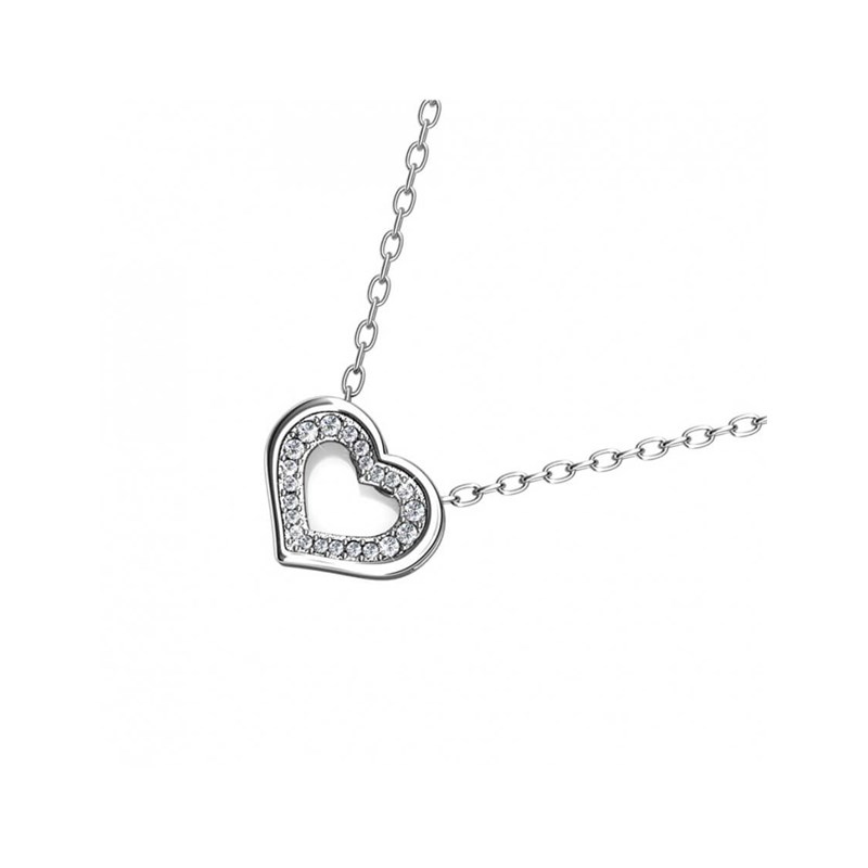 Collier Zeal - Argenté et Cristal - vue 3