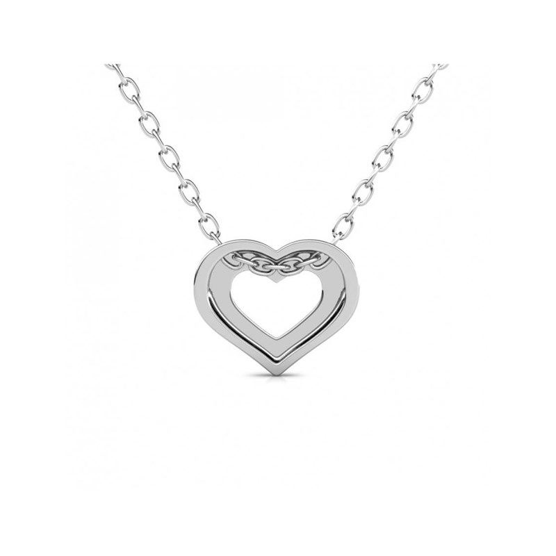 Collier Zeal - Argenté et Cristal - vue 4