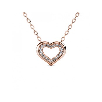 Collier Zeal - Or Rosé et Cristal