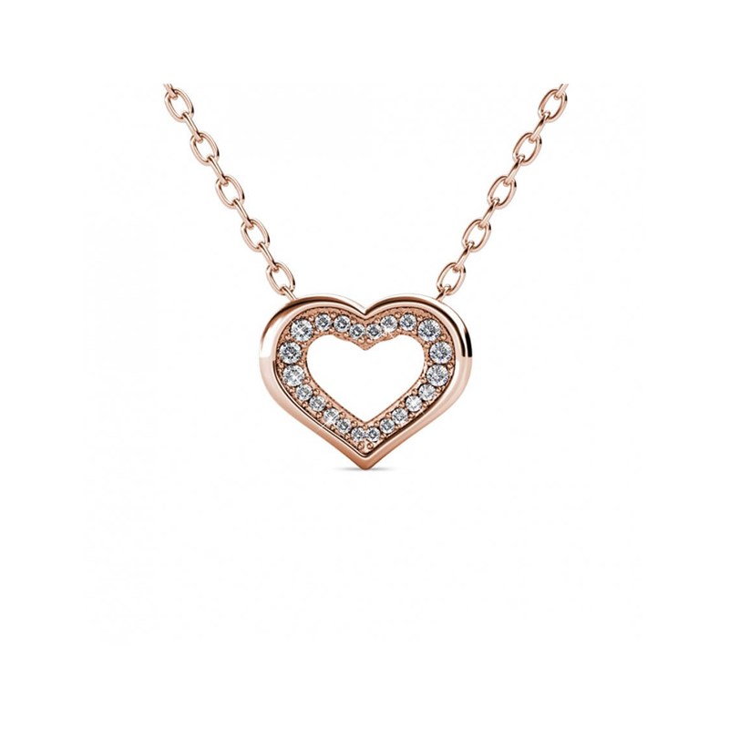 Collier Zeal - Or Rosé et Cristal