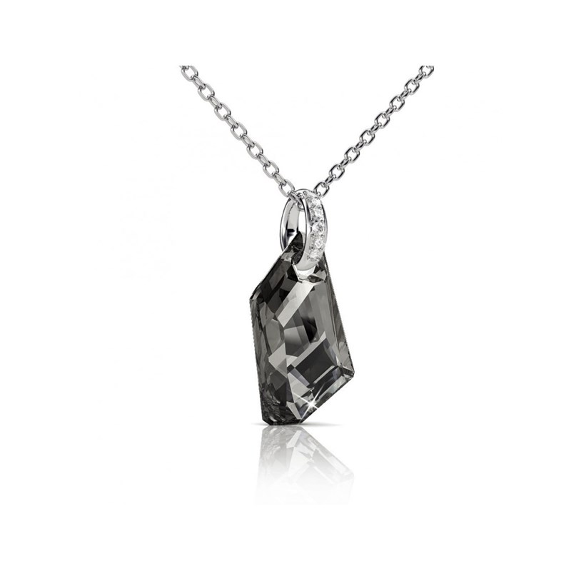 Pendentif Silver Night - Argenté et Noir - vue 2