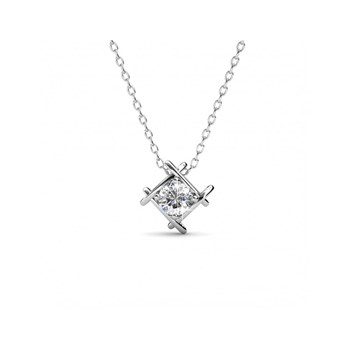 Pendentif Roxy - Argenté et Cristal