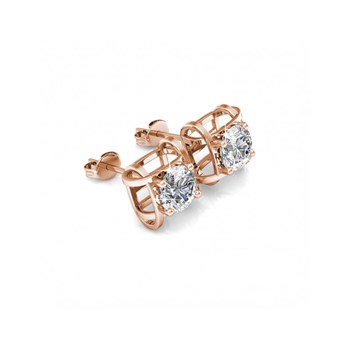 Roxy Earrings - Rose Gold and Crystal