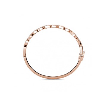 Bracelet Braided  - Or Rosé et Cristal