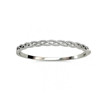 Bracelet Braided  - Argenté et Cristal
