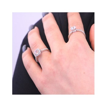 Bague Elise - Argenté et Cristal