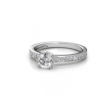 Bague Elise - Argenté et Cristal