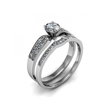 Bague Empress - Argenté et Cristal