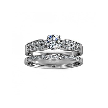 Bague Empress - Argenté et Cristal