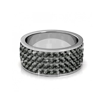 Bague Roller - Argenté et Gris Anthracite