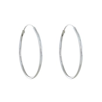 Boucles d'Oreilles Argent 925 Fines Créoles 2cm