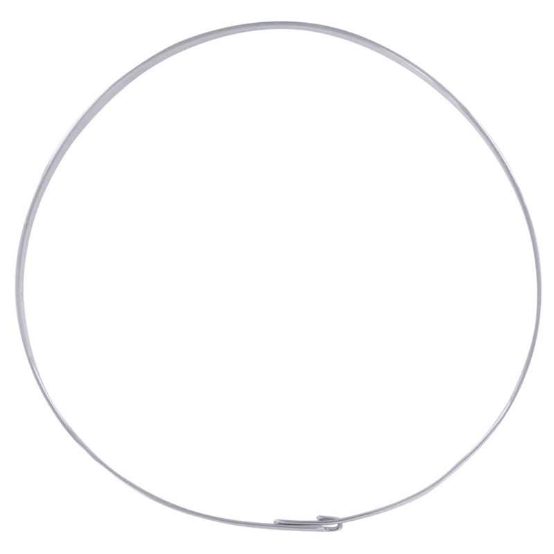 Bracelet Argent 925 Rhodié Jonc Plat Fermeture Crochet - vue 2