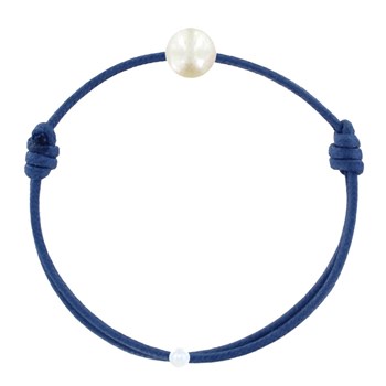 Bracelet Enfant La Perle Blanche des Petites Poulettes - Classics - Bleu Jean