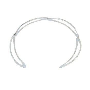 Bracelet Argent 925 Manchette Quatre Anneaux
