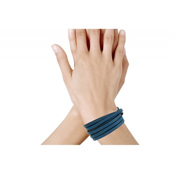 Bracelet Cuir et Fermoir Acier Inoxydable - Colors - Turquoise