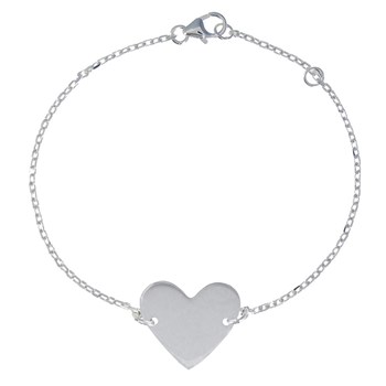 Bracelet Coeur en Argent 925