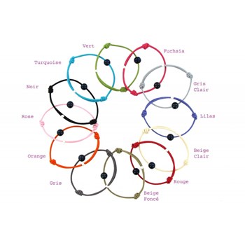 Bracelet La Perle de Culture Noire des Poulettes - Classics - Noir