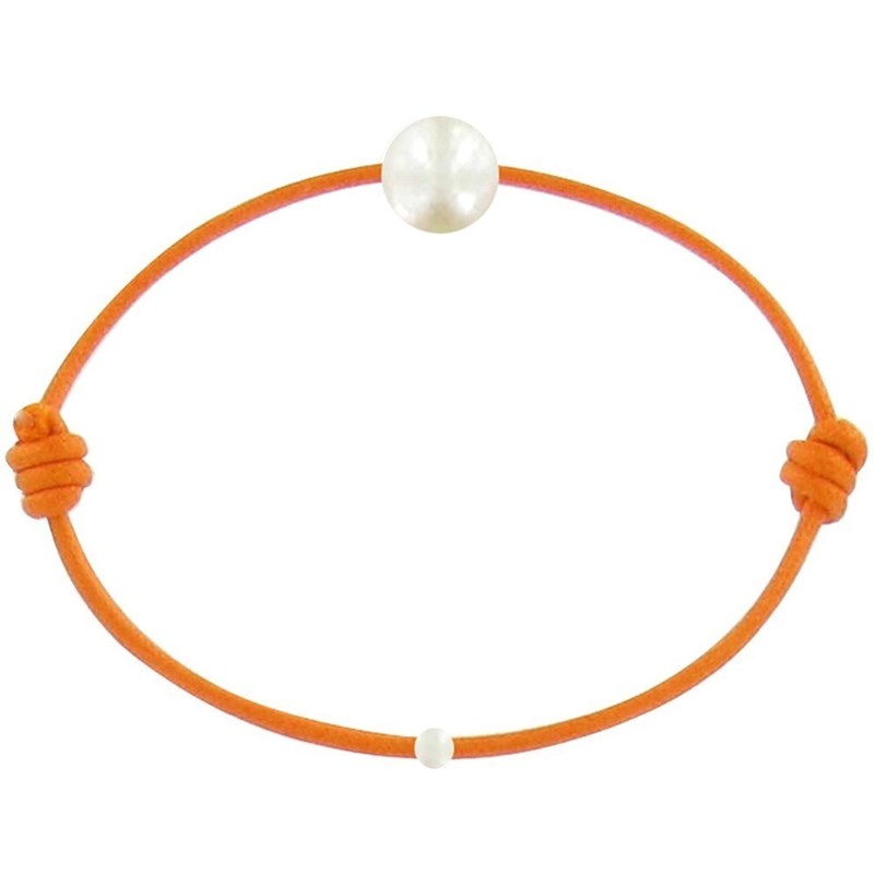 Bracelet Enfant La Perle Blanche des Petites Poulettes - Classics - Orange