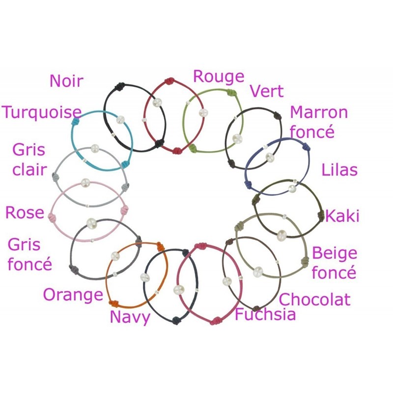 Bracelet Enfant La Perle Blanche des Petites Poulettes - Classics - Orange - vue 3